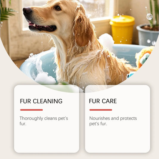 Cat Shampoo Gentle Clean Cats Dog Shower Deodorising Fragrance Retaining Hair Smooth Tangle Free 2 in 1 Leave-In Foam Pet Care